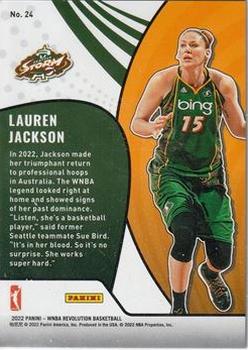 2022 Panini Revolution WNBA - Vortex #24 Lauren Jackson Back