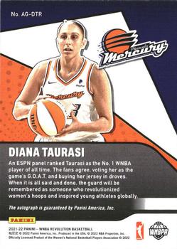 2022 Panini Revolution WNBA - Autographs #AG-DTR Diana Taurasi Back