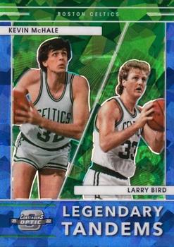2021-22 Panini Contenders Optic - Legendary Tandems Blue Cracked Ice #3 Kevin McHale / Larry Bird Front