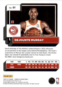 2022-23 Donruss #61 Dejounte Murray Back