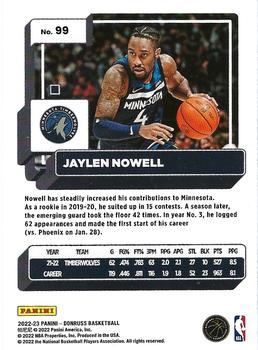 2022-23 Donruss #99 Jaylen Nowell Back