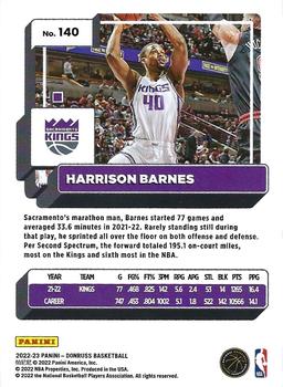 2022-23 Donruss #140 Harrison Barnes Back