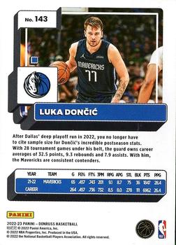 2022-23 Donruss #143 Luka Doncic Back