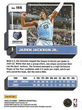 2022-23 Donruss #155 Jaren Jackson Jr. Back