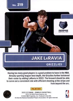 2022-23 Donruss #219 Jake LaRavia Back