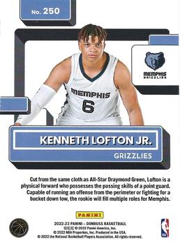 2022-23 Donruss #250 Kenneth Lofton Jr. Back