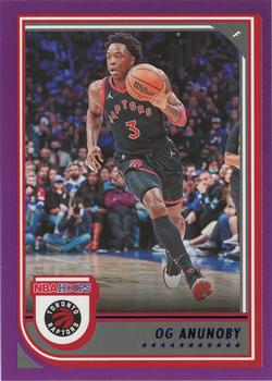 2022-23 Hoops - Purple #36 OG Anunoby Front