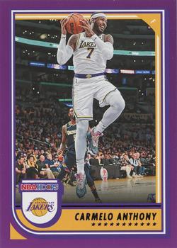 2022-23 Hoops - Purple #174 Carmelo Anthony Front