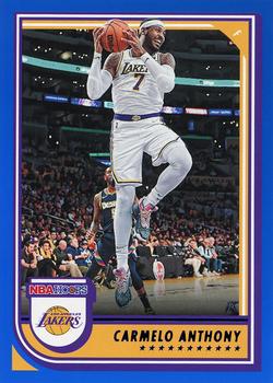 2022-23 Hoops - Blue #174 Carmelo Anthony Front