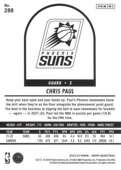 2022-23 Hoops Winter #288 Chris Paul Back