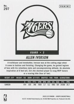 2022-23 Hoops Winter #297 Allen Iverson Back