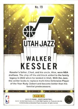 2022-23 Hoops - Now Playing #19 Walker Kessler Back