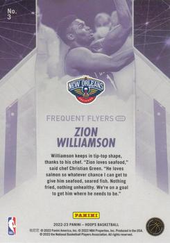 2022-23 Hoops Winter - Frequent Flyers #3 Zion Williamson Back