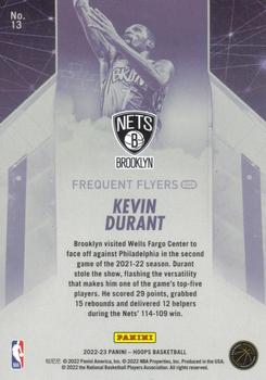 2022-23 Hoops Winter - Frequent Flyers Holo #13 Kevin Durant Back