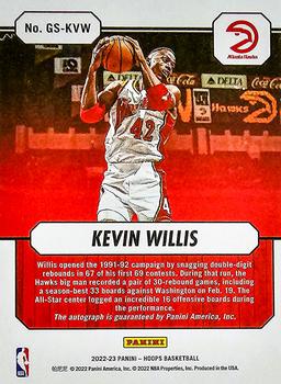 2022-23 Hoops - Great SIGnificance #GS-KVW Kevin Willis Back