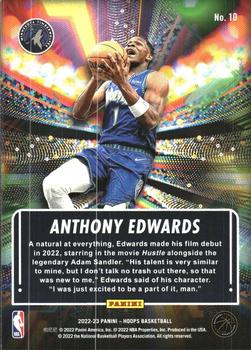 2022-23 Hoops - Hoopla #10 Anthony Edwards Back