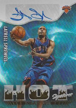 2022-23 Hoops - Hot Signatures #HS-LSW Latrell Sprewell Front