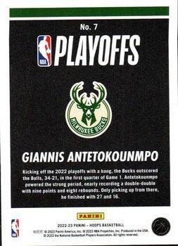 2022-23 Hoops - Road to the Finals / NBA Championship #7 Giannis Antetokounmpo Back