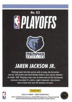 2022-23 Hoops - Road to the Finals / NBA Championship #63 Jaren Jackson Jr. Back