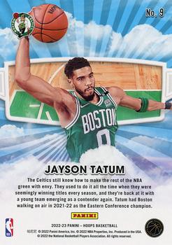 2022-23 Hoops - Skyview #9 Jayson Tatum Back
