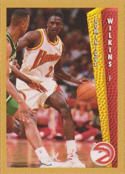 1992-93 Fleer NBA Giant Stars Golden Magazine Perforated #NNO Dominique Wilkins Front