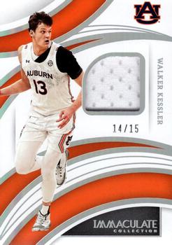 2022 Panini Immaculate Collection Collegiate - Immaculate Rookie Memorabilia #IRM-WKE Walker Kessler Front