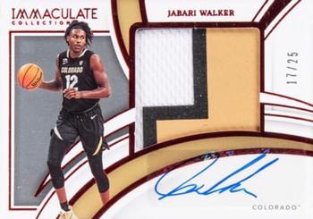 2022 Panini Immaculate Collection Collegiate - Premium Patches Rookie Autographs Red #PP-JWA Jabari Walker Front