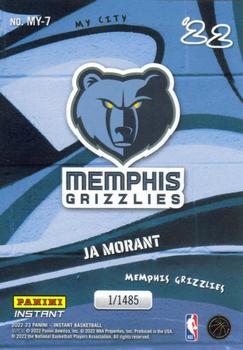 2022-23 Panini Instant NBA My City #MY-7 Ja Morant Back