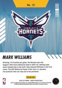 2022-23 Hoops - Arriving Now Holo #15 Mark Williams Back