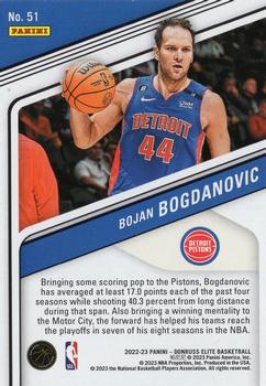 2022-23 Donruss Elite #51 Bojan Bogdanovic Back