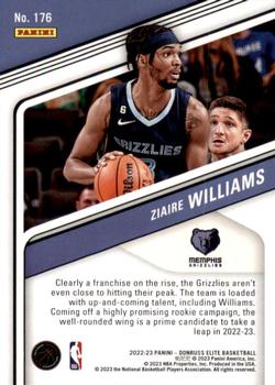 2022-23 Donruss Elite #176 Ziaire Williams Back