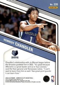 2022-23 Donruss Elite #220 Kennedy Chandler Back