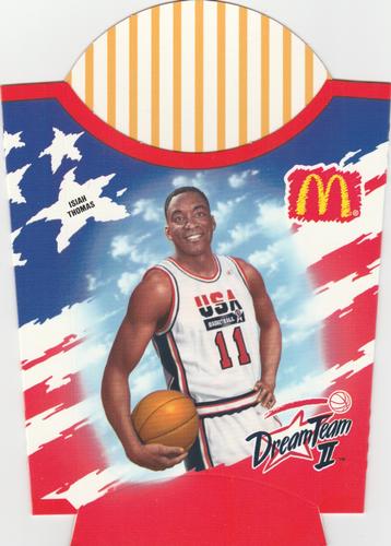 1994 McDonald's French Fries Holder Team USA - Dream Team 2 #NNO Isiah Thomas Front