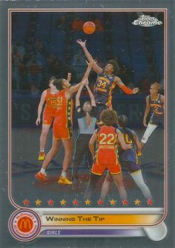 2022 Topps Chrome McDonald's All American #11 Winning The Tip Front