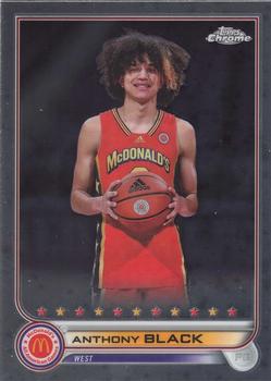 2022 Topps Chrome McDonald's All American #14 Anthony Black Front