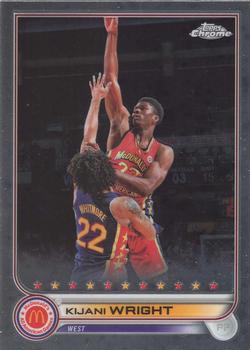 2022 Topps Chrome McDonald's All American #24 Kijani Wright Front