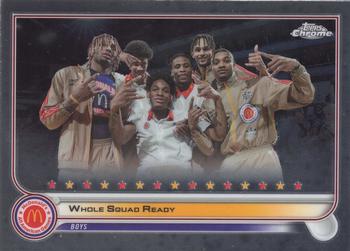 2022 Topps Chrome McDonald's All American #49 Whole Squad Ready Front