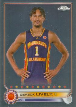 2022 Topps Chrome McDonald's All American #50 Dereck Lively, II Front