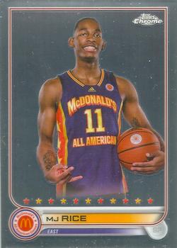 2022 Topps Chrome McDonald's All American #55 MJ Rice Front