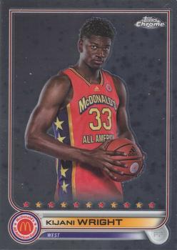 2022 Topps Chrome McDonald's All American #72 Kijani Wright Front