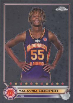 2022 Topps Chrome McDonald's All American #75 Talaysia Cooper Front