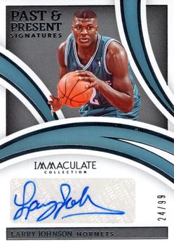 2021-22 Panini Immaculate Collection - Past and Present Signatures #IPP-LJS Larry Johnson Front