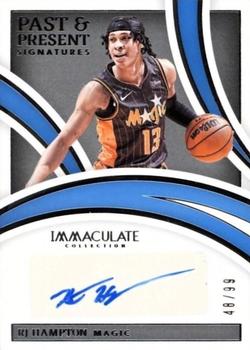 2021-22 Panini Immaculate Collection - Past and Present Signatures #IPP-RJH RJ Hampton Front