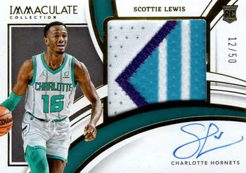 2021-22 Panini Immaculate Collection - Premium Patch Autographs #PPA-SLW Scottie Lewis Front