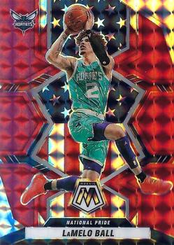 2021-22 Panini Mosaic - Red #251 LaMelo Ball Front