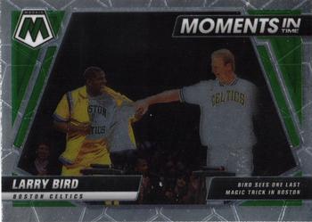 2021-22 Panini Mosaic - Moments in Time #19 Larry Bird Front