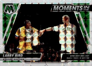 2021-22 Panini Mosaic - Moments in Time Mosaic White #19 Larry Bird Front