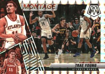 2021-22 Panini Mosaic - Montage Mosaic #11 Trae Young Front