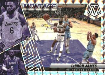 2021-22 Panini Mosaic - Montage Mosaic #23 LeBron James Front