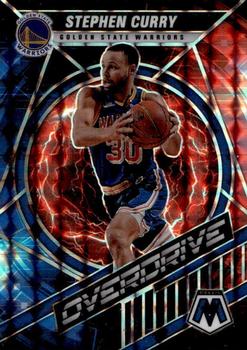 2021-22 Panini Mosaic - Overdrive #11 Stephen Curry Front